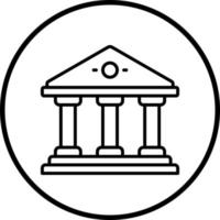 vector ontwerp Grieks tempel vector icoon stijl