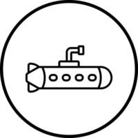 onderzeeër vector icoon stijl