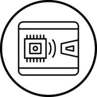 elektronisch portemonnee vector icoon stijl