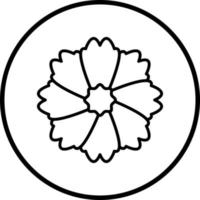 munt goudsbloem vector icoon stijl