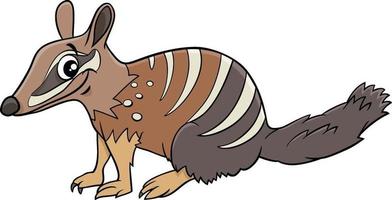 cartoon numbat komisch dierlijk karakter vector