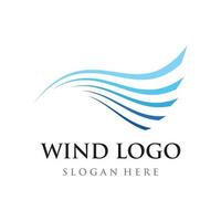 logo ontwerp sjabloon Golf element creatief wind of lucht.logo voor bedrijf, web, lucht conditioner. vector