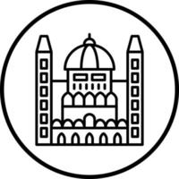 Hongaars parlement vector icoon stijl