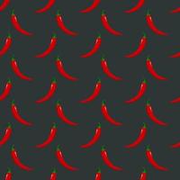 rood heet Chili paprika's naadloos patroon. vector