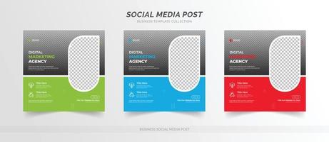 digitale business marketing social media post bannersjabloon vector
