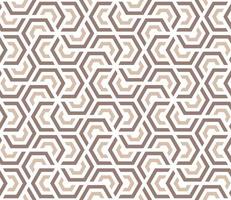 een naadloos patroon met beige en bruin zeshoeken vector