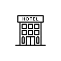 hotel gebouw icoon. vector eps10