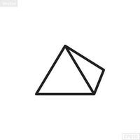 piramide vorm illustratie vector grafisch