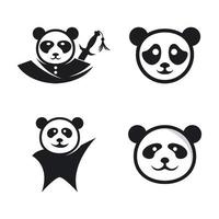 panda logo afbeeldingen illustratie vector