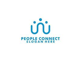 creatief mensen logo ontwerp sjabloon, sociaal mensen logo vector