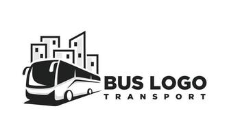 bus. reizen bus logo ontwerp vector