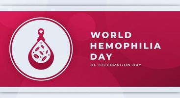 wereld hemofilie dag viering vector ontwerp illustratie voor achtergrond, poster, banier, reclame, groet kaart