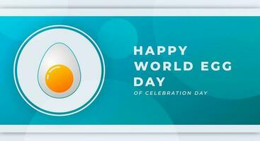 wereld ei dag viering vector ontwerp illustratie voor achtergrond, poster, banier, reclame, groet kaart