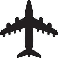 vlak icoon symbool beeld vector, illustratie van de vlucht luchtvaart in zwart afbeelding. eps 10 vector