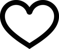groot hart icoon in lijn stijl geïsoleerd Aan wit achtergrond vector