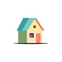 huis onroerend goed kleurrijk logo vector