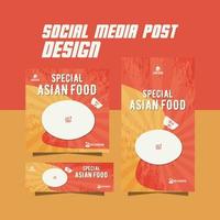 Japans Aziatisch voedsel menu folder Aziatisch voedsel folder vector