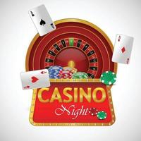 realistische illustratie van casino gokspel en achtergrond vector