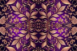 etnisch bloemen naadloos patroon Purper achtergrond. abstract traditioneel volk antiek tribal grafisch lijn. structuur textiel kleding stof Indisch patronen. overladen elegant luxe wijnoogst retro stijl. vector