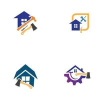 huis reparatie logo vector