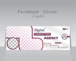 facebook omslag ontwerpsjabloon vector