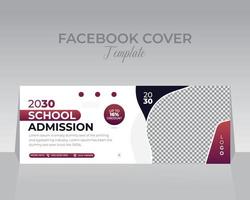 facebook omslag ontwerpsjabloon vector