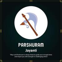 parshuram Jayanti heer parasurama Indisch Hindoe festival viering vector illustraties