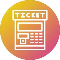 ticket machine vector pictogram ontwerp illustratie