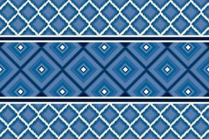 geometrische etnische blauwe patroonachtergrond. vector