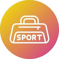 sporttas vector pictogram ontwerp illustratie