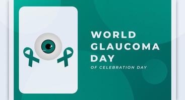 wereld glaucoom dag viering vector ontwerp illustratie voor achtergrond, poster, banier, reclame, groet kaart