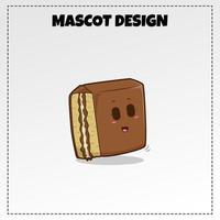 Indonesisch voedsel martabak logo mascotte illustratie vector ontwerp