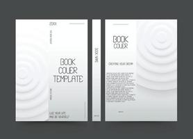 boek Hoes gemakkelijk minimaal ontwerp zachte kaft folder brochure ontwerp vector