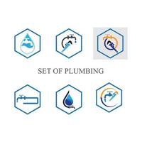 loodgieter onderhoud icoon logo creatief vector illustrattion