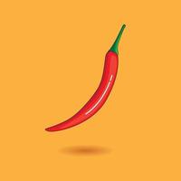 rood chili icoon vector