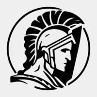 spartaans logo vector ontwerp elementen, spartaans helm symbool