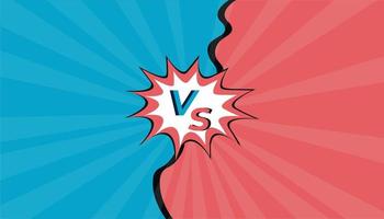 versus vs ontwerp sjabloon voor gaming vector