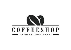 koffie winkel logo ontwerp illustratie vector