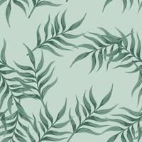 varen blad behang. abstract exotisch fabriek naadloos patroon. tropisch palm bladeren patroon. botanisch textuur. vector