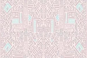 etnisch ikat Egyptische hiërogliefen patroon pastel kleur. abstract traditioneel volk antiek tribal grafisch lijn overladen elegant luxe wijnoogst retro. structuur textiel kleding stof etnisch Egyptische patronen vector