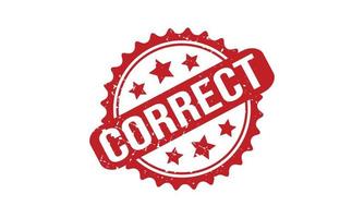 correct rubber stempel. correct rubber grunge postzegel zegel vector illustratie