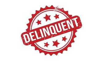 delinquent rubber stempel. delinquent grunge postzegel zegel vector illustratie