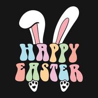 gelukkig Pasen konijn vector t-shirt ontwerp