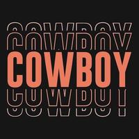 western cowboy vector t-shirt ontwerp