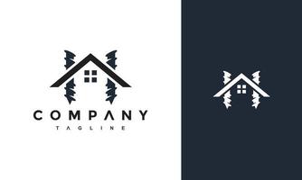 huis dak boren logo vector