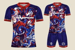 voetbal Jersey sport t-shirt ontwerp mockup voor Amerikaans voetbal club vector