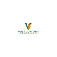 modern en professioneel volt logo ontwerp ve brief vector