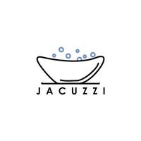 jacuzzi kuip vector icoon