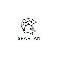 schild en helm van de spartaans krijger symbool, embleem. spartaans helm logo, vector