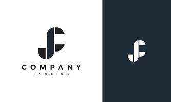 monogram brief jc logo vector